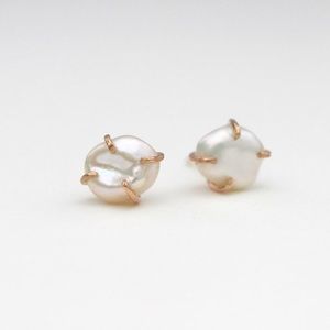 Alana Douvros Pearl Claw Studs